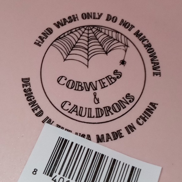 Cobwebs & Cauldrons Halloween Mug Pink 👻👻🎃🎃 - Picture 3 of 3